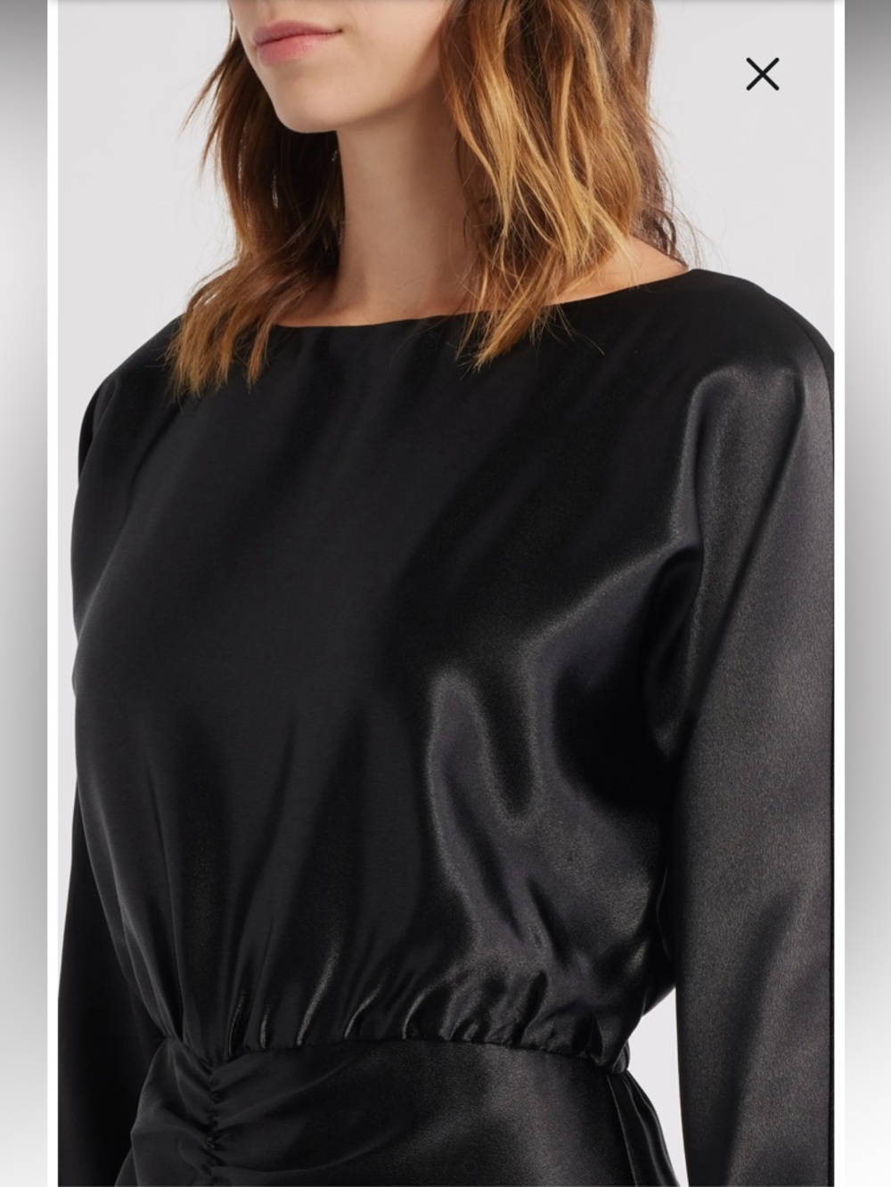 NWT Julia Jordan Sz 12 Women’s Long Sleeve Satin Cocktail Midi Dress Ret $139! - Picture 3 of 16